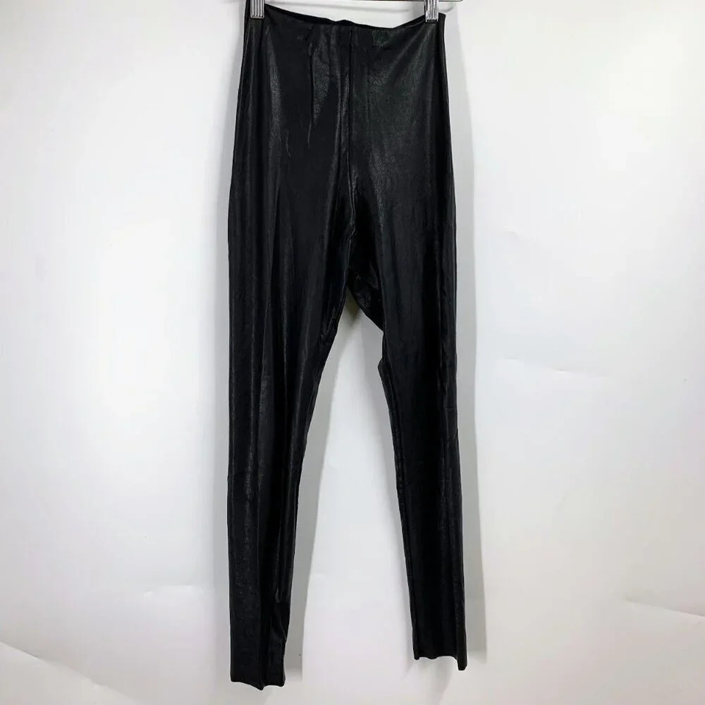Commando Control Women's Perfect‎ Control Faux Leather Legging Size S